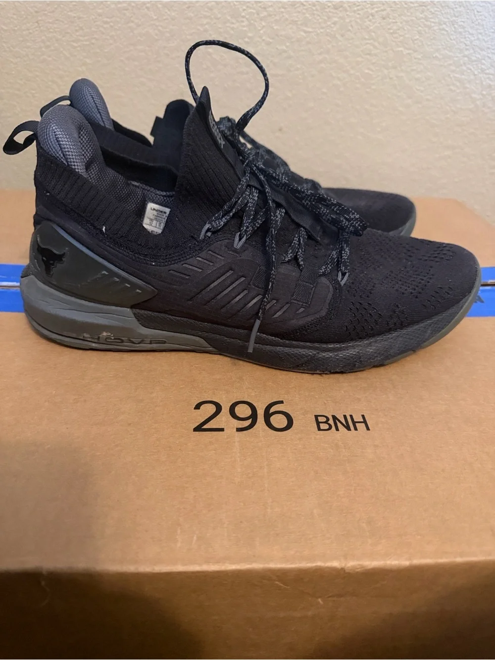Under Armour Men’s Black Project Rock Shoe - Size 12